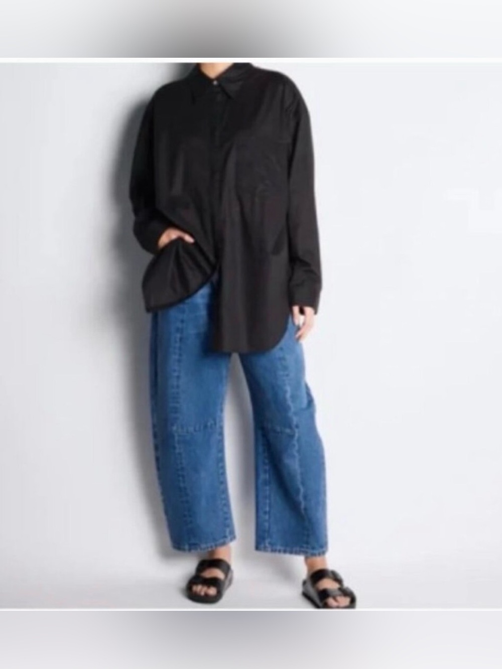 Roucha Daphnis Denim Barrel Jeans size AA